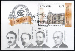 Romania, 2013  CTO, Mi. Bl. Nr. 556                           Bucharest University Of Economic Studies SS - Used Stamps