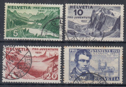 Switzerland / Helvetia / Schweiz / Suisse 1931 ⁕ Pro Juventute Mi.246-249 ⁕ 4v Used - Oblitérés