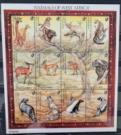 Gambia 1993, Animals Of West Africa, MNH Sheetlet - Gambie (1965-...)