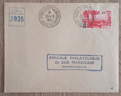 Maroc - YT N°298 Sur Lettre - FOIRE EXPOSITION DE MARRAKECH - 1951 - Storia Postale