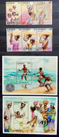 Gambia 1995, 50 Years Of UNO And FAO, Two MNH S/S And Two Stamp Strips - Gambie (1965-...)
