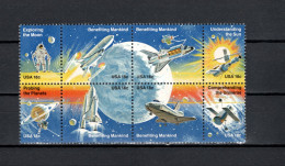 USA 1981 Space Achievement, Space Shuttle Block Of 8 MNH - Etats-Unis