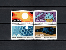 USA 1982 Space, Expo Knoxville Set Of 4 MNH - Stati Uniti