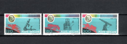 Vatican 1979 Space, Angelo Secchi, Astonomer Set Of 3 MNH - Europa