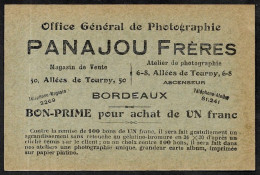 Bon-Prime Office Général De Photographie PANAJOU FRERES Allées De Tourny 33 BORDEAUX - Publicités