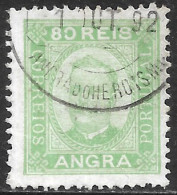 Angra – 1892 King Carlos 80 Réis Used Stamp - Angra