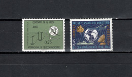 Venezuela 1965/1966 Space, ITU Centenary, Telecommunication 2 Stamps MNH - Amérique Du Sud