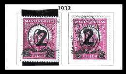 1932 Overprinted Mi. 488X, 488Y, Yv. 443/44, Scott466/67 USED - Autres & Non Classés