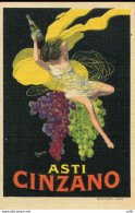 Pubblicità - Cartoncino Telato A Colori Pubblicitario Asti Cinzano - Storia Postale