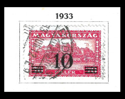 Hungary 1933. Assistant Stamp - Overprint  Michel: 501 - Otros & Sin Clasificación