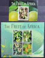 Gambia 2013, Fruits Of Afrika, Two MNH S/S - Gambia (1965-...)