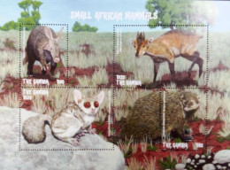 Gambia 2018, African Small Mammals, MNH S/S - Gambia (1965-...)