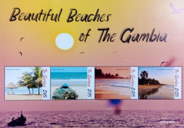 Gambia 2019, Beaches Of The Gambia, MNH S/S - Gambie (1965-...)