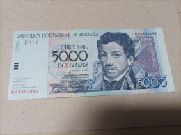 Billete Venezuela, 5000 Bolívares, Año 2002, UNC - Venezuela