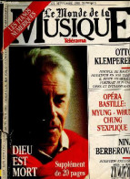 Le Monde De La Musique N°125 Septembre 1989- Myung Whun Chung, Les Interrogations Essentielles Du Directeur Musical De L - Otras Revistas