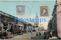 227152 ARGENTINA BUENOS AIRES BAHIA BLANCA STREET CALLE ALSINA POSTAL POSTCARD - Argentinië