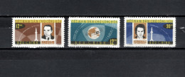 Vietnam 1964 Space, Vostok 5 And 6 Set Of 3 MNH - Asie