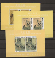 1970 MNH South Korea Mi Block 317-19-A (perforated) Postfris**. - Corée Du Sud