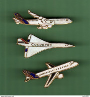 AVIONS *** Lot De 3 Pin's Differents *** WW04 (25) - Luftfahrt