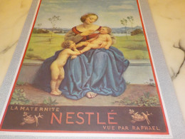 ANCIENNE PUBLICITE  LA  MATERNITE PAR NESTLE  1935 - Autres & Non Classés