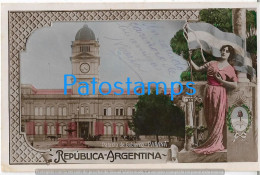 227155 ARGENTINA ENTRE RIOS PARANA PALACIO DE GOBIERNO CENTENARIO HERALDRY & FLAG  POSTAL POSTCARD - Argentinië