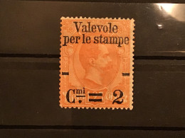 Italy 1890 2c On 1L25 Orange Parcel Post Stamp Mint SG 51 Mi 65 Yv 50 SASS 54 - Nuevos