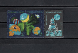 Vietnam 1971 Space, Luna 16 Set Of 3 MNH - Asia