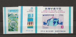 1971 MNH South Korea Mi Block 320-22 Postfris**. - Corea Del Sud