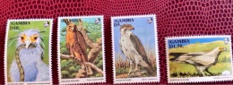 GAMBIE 1993 4 V Neuf MNH ** YT 1319 1320 1321 1322 Rapace Ucello Oiseau Bird Pájaro Vogel THE GAMBIA - Eagles & Birds Of Prey