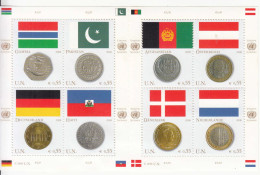 2006  United Nations Vienna Flags & Coins Pakistan Germany Netherlands Miniature Sheet Of 8 MNH @ BELOW FACE VALUE - Ungebraucht