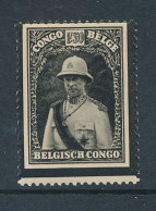 BELGIAN CONGO ALBERT'S MOURNING UNCENTRED PRINTING LH - Unused Stamps