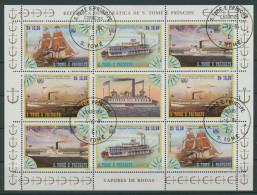 Sao Tome E Principe 1984 Schiffe 920/23 Kleinbogen Gestempelt (G20711) - São Tomé Und Príncipe