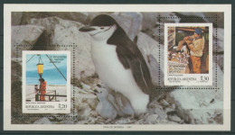 Argentinien 1987 25 Jahre Arktisvertrag Block 33 Postfrisch (C22903) - Nuevos
