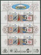 Russland 1997 Int. Briefmarken-Ausstellung MOSKAU 610/11 K Postfrisch (C16856) - Blocks & Sheetlets & Panes