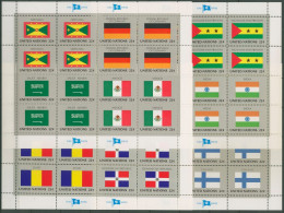 UNO New York 1985 Flaggen Der UNO-Länder 472/87 ZD-Bogen Postfrisch (C13728) - UNO