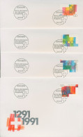 Schweiz 1991 700 Jahre Schweizer Eidgenossenschaft 1438/41 Einzel-FDC (X16634) - FDC