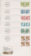 Schweiz 1986 Freimarken Postbeförderung 4er-Block 1321/26 FDC (X16635) - FDC