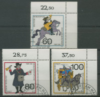 Bund 1989 Wohlfahrt: Postbeförderung 1437/39 Ecke 2 O. Rechts Gestempelt (E706) - Used Stamps