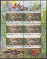 Russland 1998 Zierfische Fische Kleinbogen 648 K Postfrisch (C16852) - Blocks & Kleinbögen