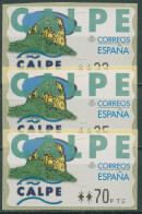 Spanien 1999 Automatenmarken Stadt Calpe 3 Wertstufen ATM 27 Postfrisch - Ungebraucht