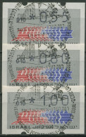 Israel ATM 1990 Hirsch Automat 010 Portosatz 3 Werte, ATM 3.1.10 S1 Gestempelt - Franking Labels