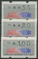 Israel ATM 1990 Hirsch Versandstellensatz 3 Werte, ATM 2.1 S1 Postfrisch - Frankeervignetten (Frama)