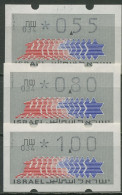 Israel ATM 1990 Hirsch Automat 034 Portosatz 3 Werte, ATM 3.1.34 S1 Postfrisch - Affrancature Meccaniche/Frama