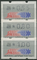 Israel ATM 1990 Hirsch Automat 022 Portosatz 3 Werte, ATM 3.1.22 S1 Postfrisch - Viñetas De Franqueo (Frama)