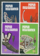 Papua Neuguinea 1979 Kanubugverzierungen Und Paddel 364/67 Postfrisch - Papua-Neuguinea