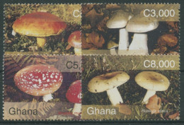 Ghana 2004 Pilze Marone Fliegenpilz 3674/77 Postfrisch - Ghana (1957-...)