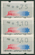 Israel ATM 1990 Hirsch Satz 3 Werte 0,75/1,10/1,40, ATM 2.5 S7 Postfrisch - Automatenmarken (Frama)