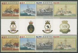 Australien 1993 Kriegsschiffe 1340/43 A ZS Postfrisch - Neufs