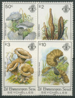 Äußere Seychellen 1985 Pilze 92/95 Postfrisch - Seychellen (1976-...)