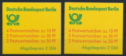 Berlin Markenheftchen 11 C A+b OZ Burgen + Schlösser 1982 Luxus Postfrisch 17,00 - Booklets